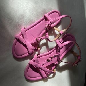 Jcrew pink sandals